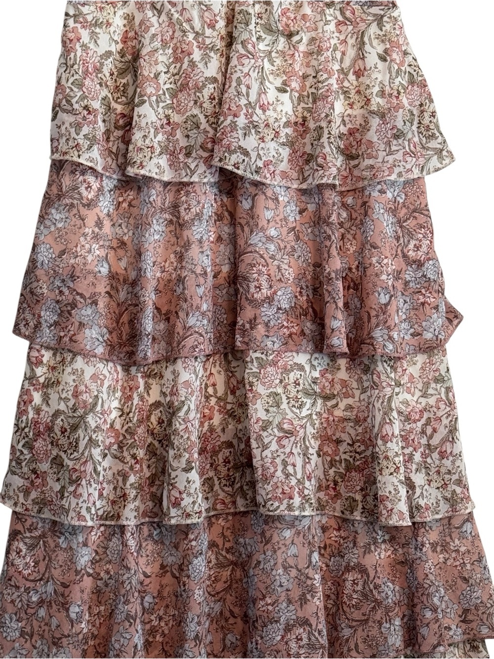 In February Clay Multi Ruffle Maxi Dress - Picture 5 of 9